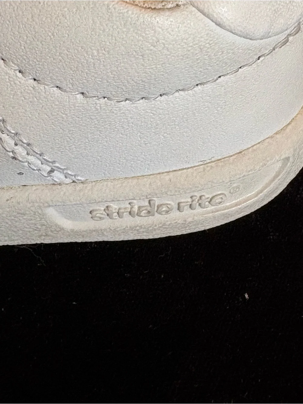 Stride Rite White Lace-Up Baby Walker Sneakers “Shorty”